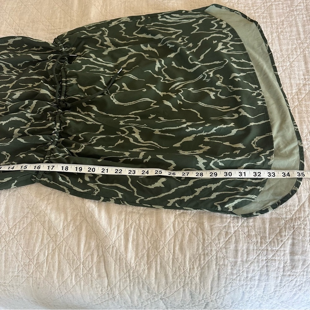 Athleta Rincon Printed Dress,Voyage Voyage Eucalyptus Olive XS - Picture 8 of 9